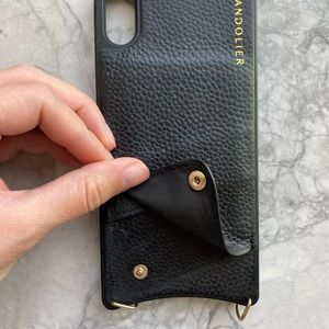 Bandolier black leather case - iPhone XS Max